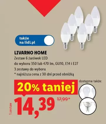 Zestaw 6 żarówek LED