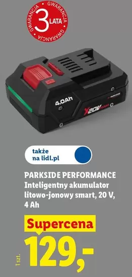 Inteligentny akumulator litowo-jonowy smart, 20 V, 4 Ah