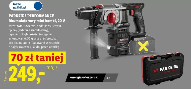 Kombi - Akumulaterowy młot kombi, 20 V