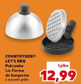 Pokrywka lub Forma do burgerów z wzorem grilla