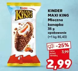 MAXI KING Mleczna kanapka