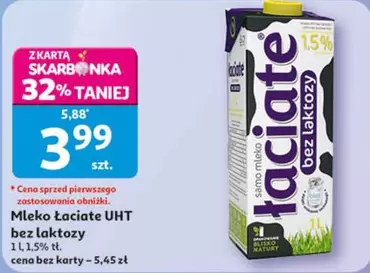 Mleko UHT bez laktozy