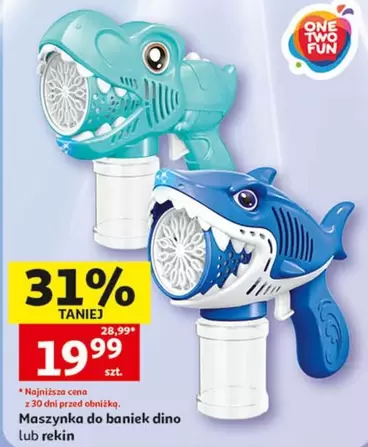 One - Maszynka do baniek dino lub rekin