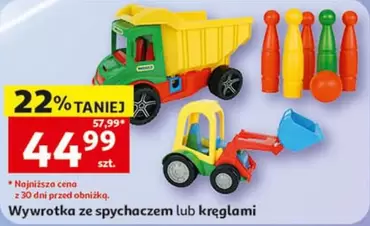 Wywrotka ze spychaczem lub kręglami