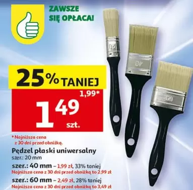 Mm - Pędzel płaski uniwersalny