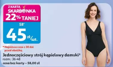 Jednoczęściowy strój kąpielowy damski
