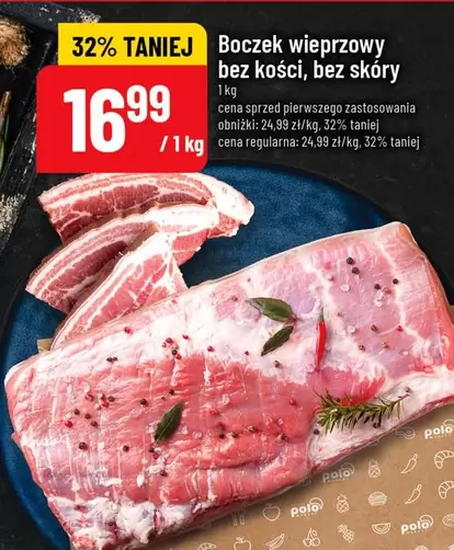 Polo - Boczek wieprzowy bez kości, bez skóry