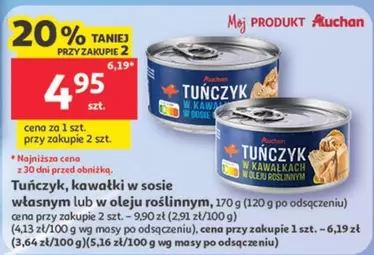 Tuńczyk, kawałki w sosie własnym lub w oleju roślinnym