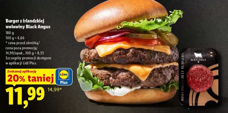 Burger - z irlandzkiej wołowiny Black Angus