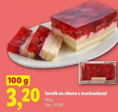 Sernik na zimno z truskawkami