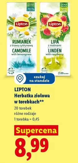 Herbatka ziołowa w torebkach