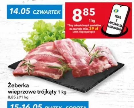Żeberka wieprzowe trójkąty