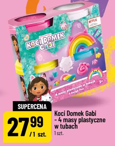 Koci Domek Gabi - 4 masy plastyczne w tubach