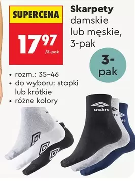 Skarpety damskie lub męskie, 3-pak