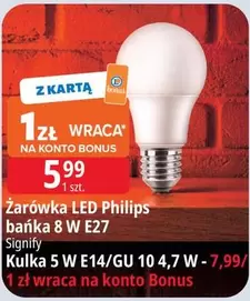 Philips - Żarówka LED bańka 8 W E27