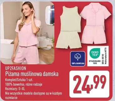 Piżama muślinowa damska