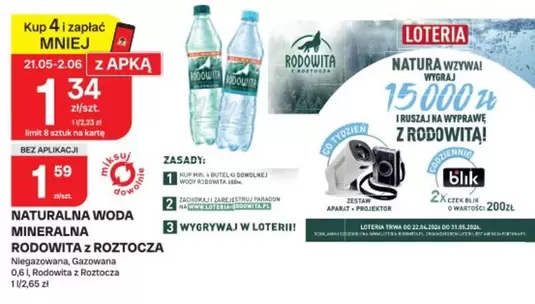 Blik - NATURALNA WODA MINERALNA