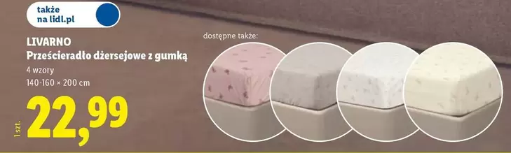 Prześcieradło dżersejowe z gumką
