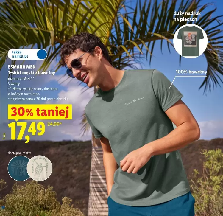 T-Shirt - T-shirt męski z bawełny