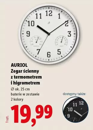 Ok - Zegar ścienny z termometrem i higrometrem
