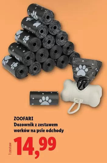 Dozownik z zestawem worków na psie odchody