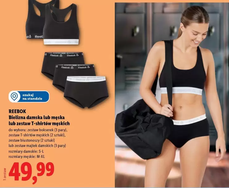 Bielizna damska lub męska lub zestaw T-shirtów męskich