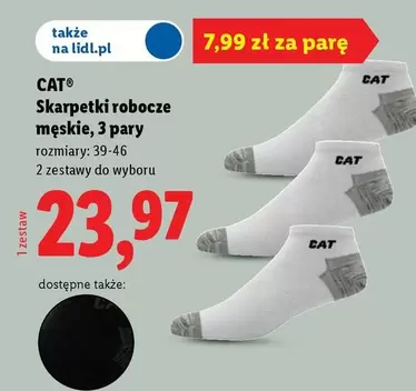 Cat - Skarpetki robocze męskie, 3 pary