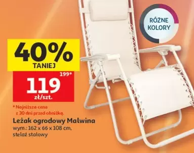 Leżak ogrodowy
