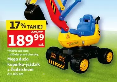 Mega - duża koparka-jeździk z siedziskiem