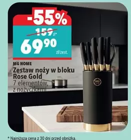 Rose - Zestaw noży w bloku