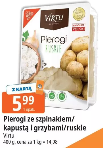 We - Pierogi ze szpinakiem/kapustą i grzybami/ruskie