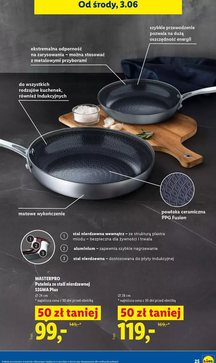 Sigma - Patelnie z powłoką nieprzywierającą