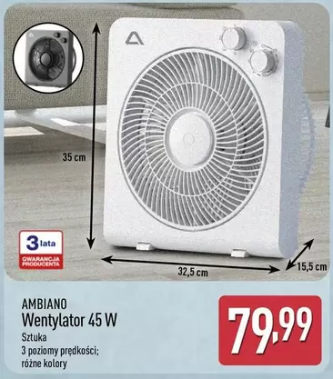 WENTYLATOR 45 W