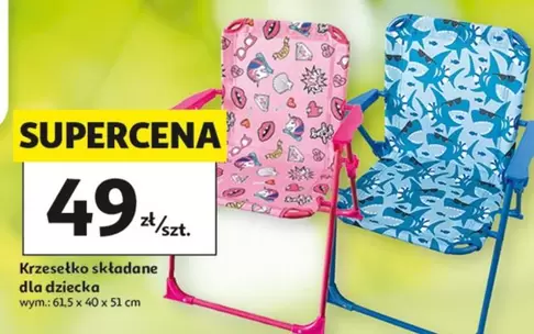 Krzesełko składane dla dziecka