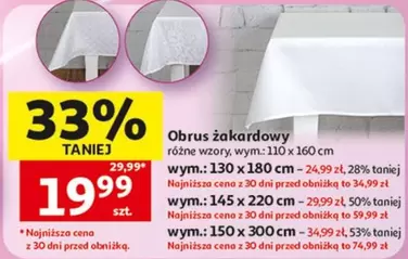 Obrus żakardowy