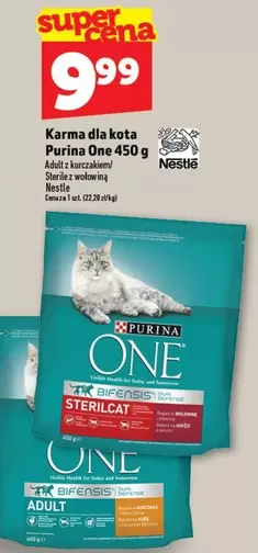One - Karma dla kota Purina  450 g Adult z kurczakiem/Sterilcat z wołowiną