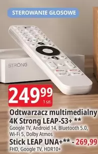 Android - Odtwarzacz multimedialny 4K LEAP-S3+ ** Stick LEAP UNA+**