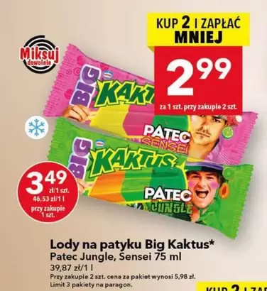 Lody na patyku Big Kaktus