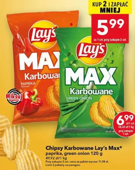Lay'S - Chipsy Karbowane Max