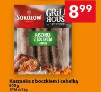 Kaszanka z boczkiem i cebulką
