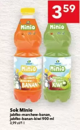 Sok Minio jabłko-marchew-banan, jabłko-banan-kiwi