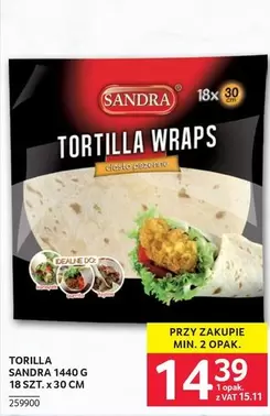 TORTILLA WRAPS 18 SZT. x 30 CM