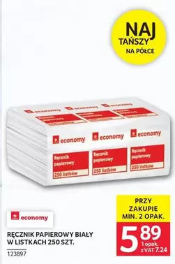 Ręcznik papierowy biały w listkach