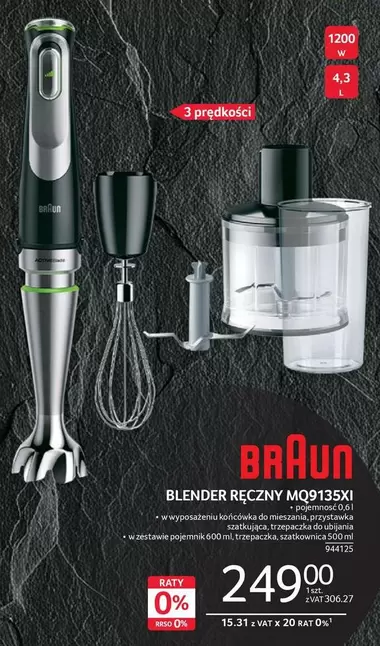 Braun - BLENDER RĘCZNY MQ9135XI