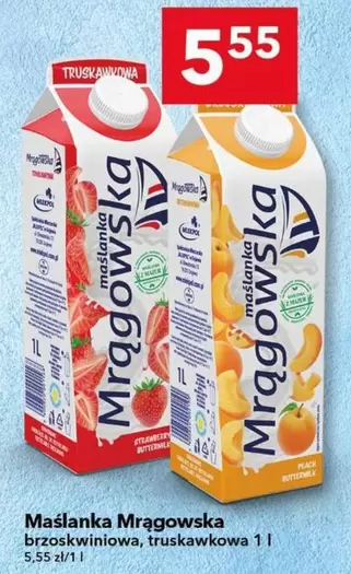 Maślanka Mrągowska brzoskwiniowa, truskawkowa