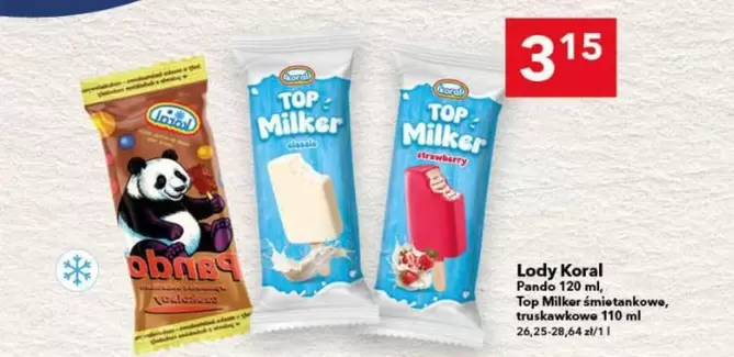Classic - Lody Koral Panda, Top Milker
