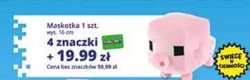 Maskotka 1 szt. + 4 znaczki