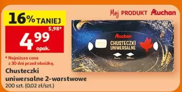 Chusteczki uniwersalne 2-warstwowe