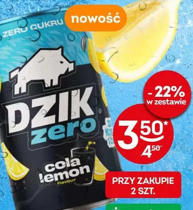 Dzik zero cola lemon flavour