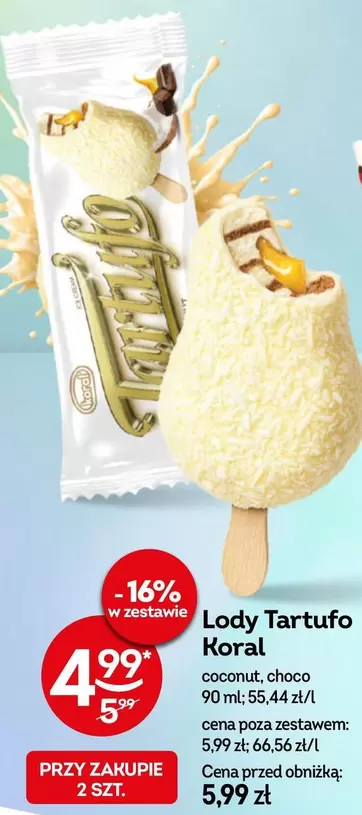 Lody Tartufo Koral